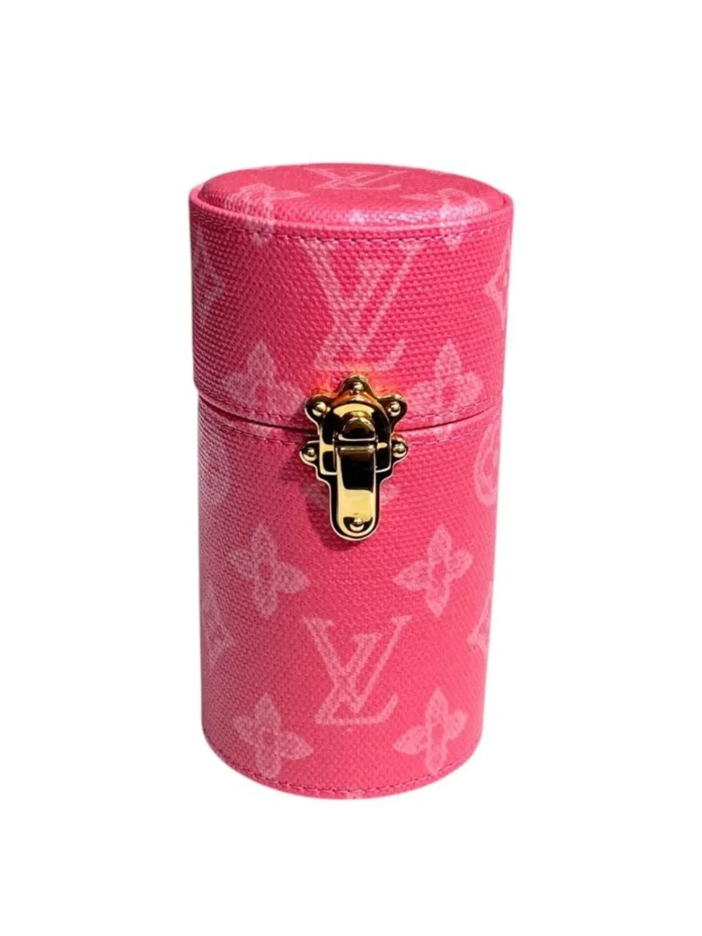 Louis Vuitton Pouch Travel Case Monogram Canvas Peony Pink